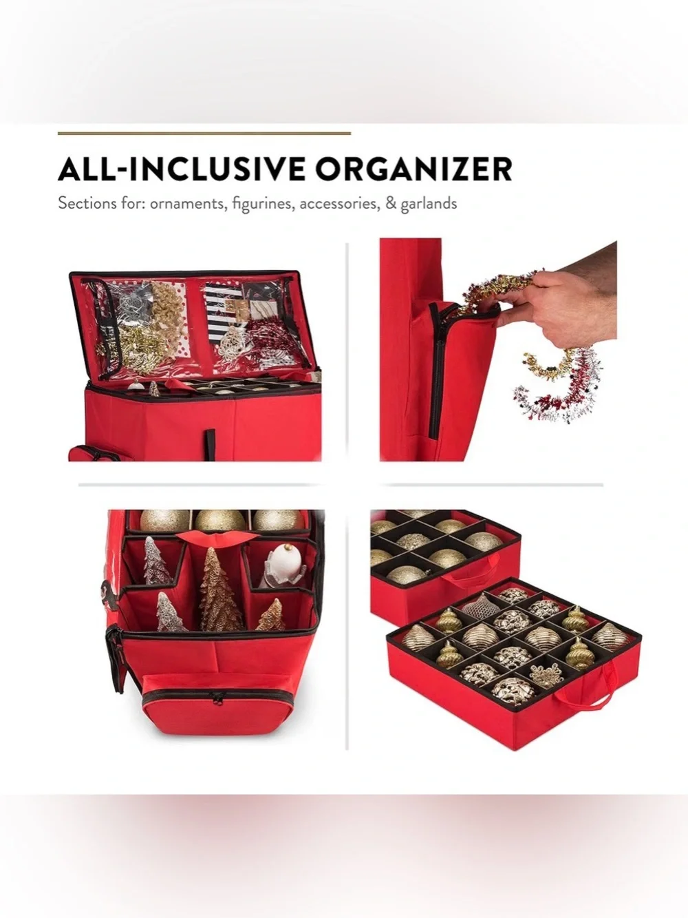 Christmas Ornament Storage Organizer box
